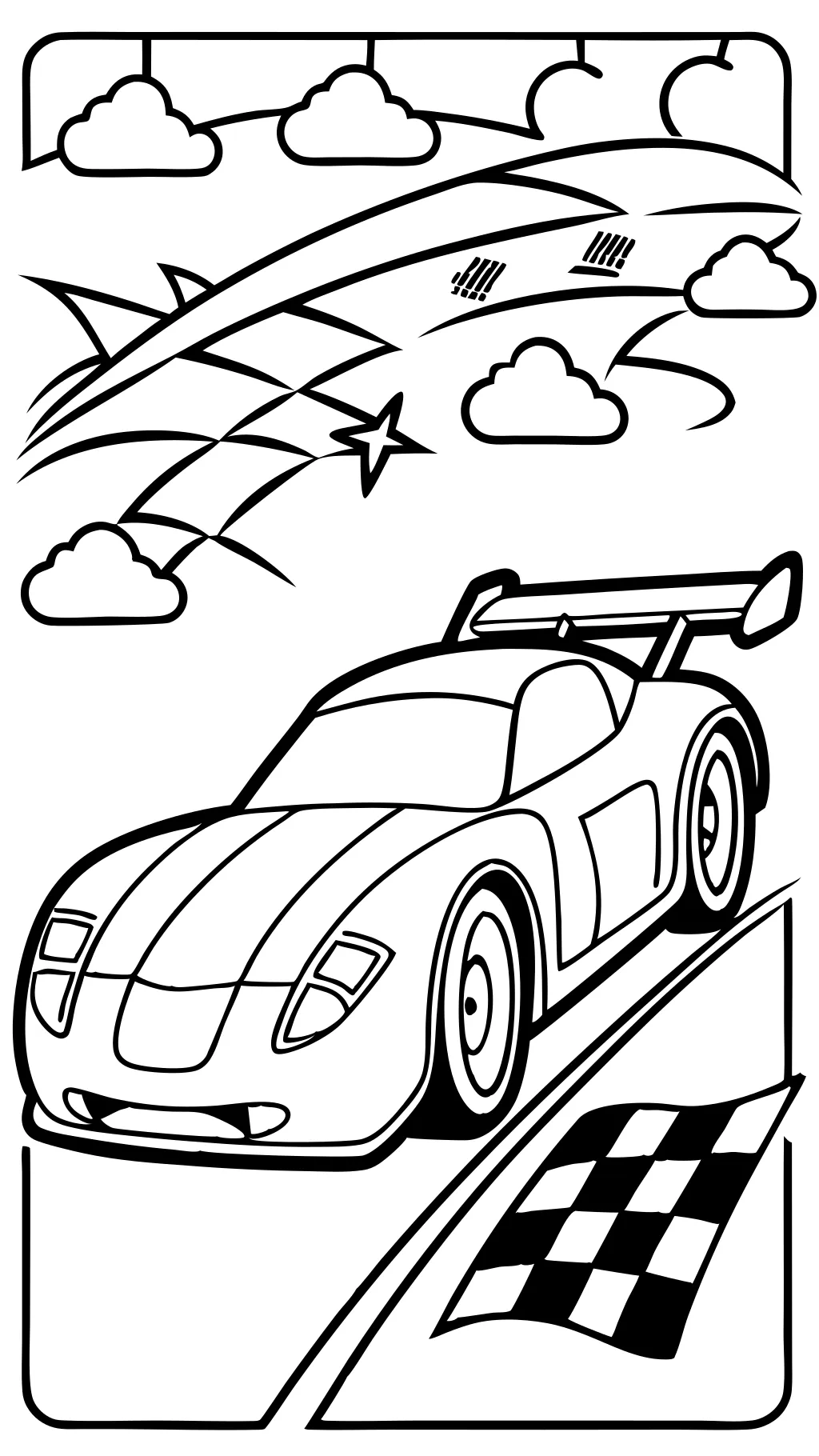 racecar coloring pages